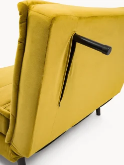 Divano letto Guest con rivestimento in velluto di poliestere riciclato