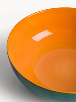 Insalatiera in ceramica a righe
