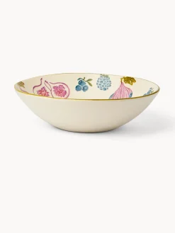 Insalatiera in ceramica motivo fichi dipinto a mano