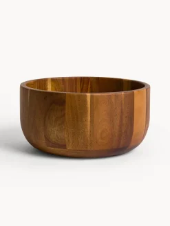Insalatiera in legno di acacia con logo laser