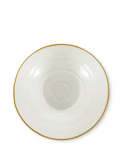 Insalatiera vetro filo oro