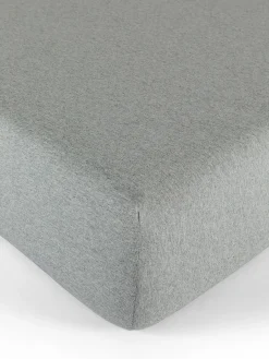 Lenzuolo con angoli jersey di cotone tinta unita