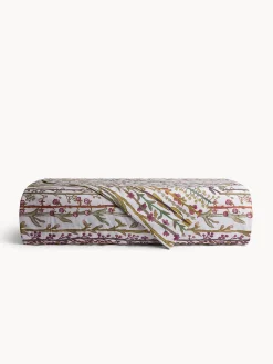 Lenzuolo liscio in cotone percalle double face