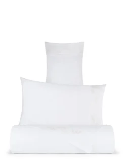 Lenzuolo ricamato in raso di cotone extra fine Portofino