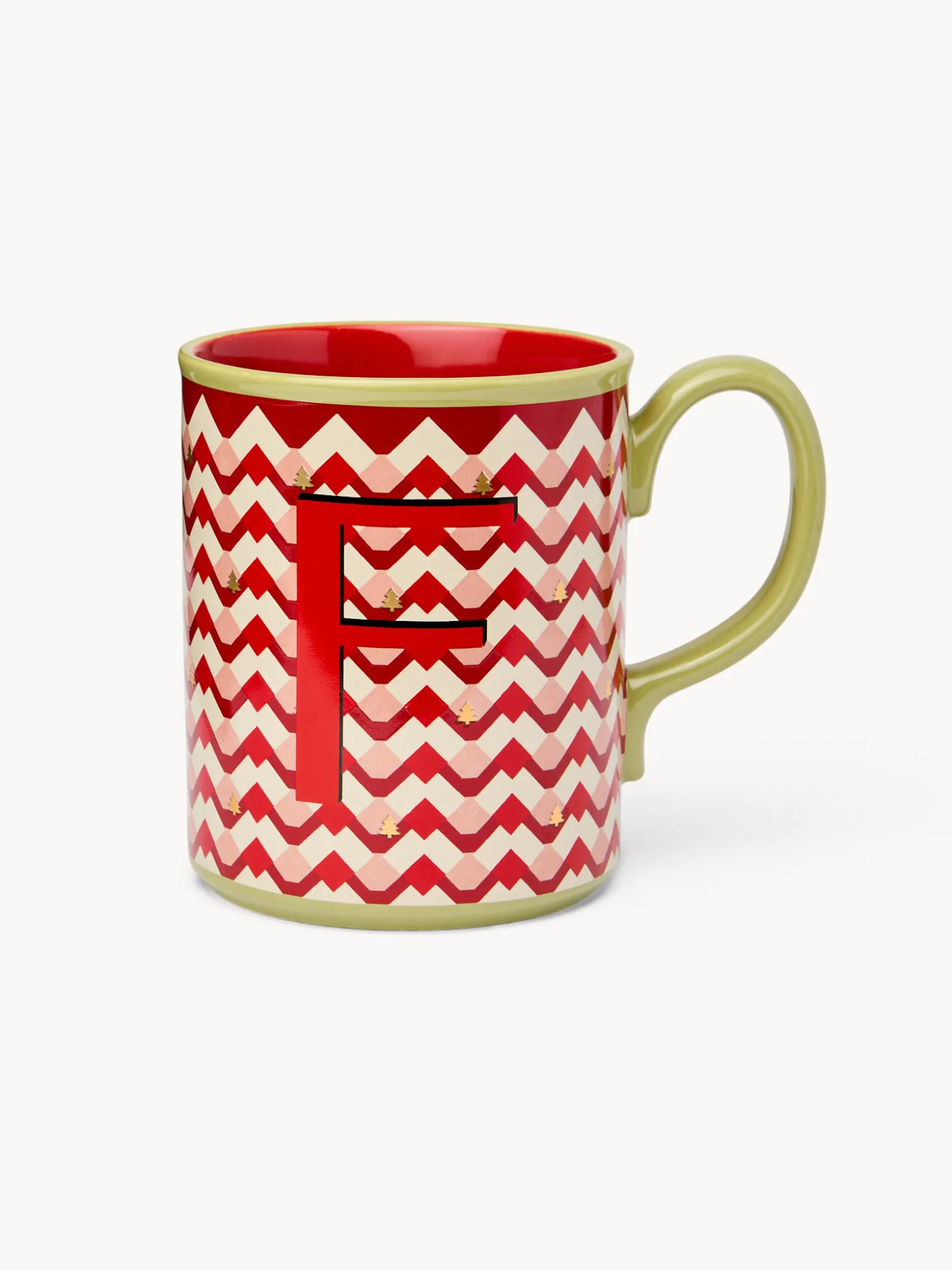 Mug in ceramica lettera F