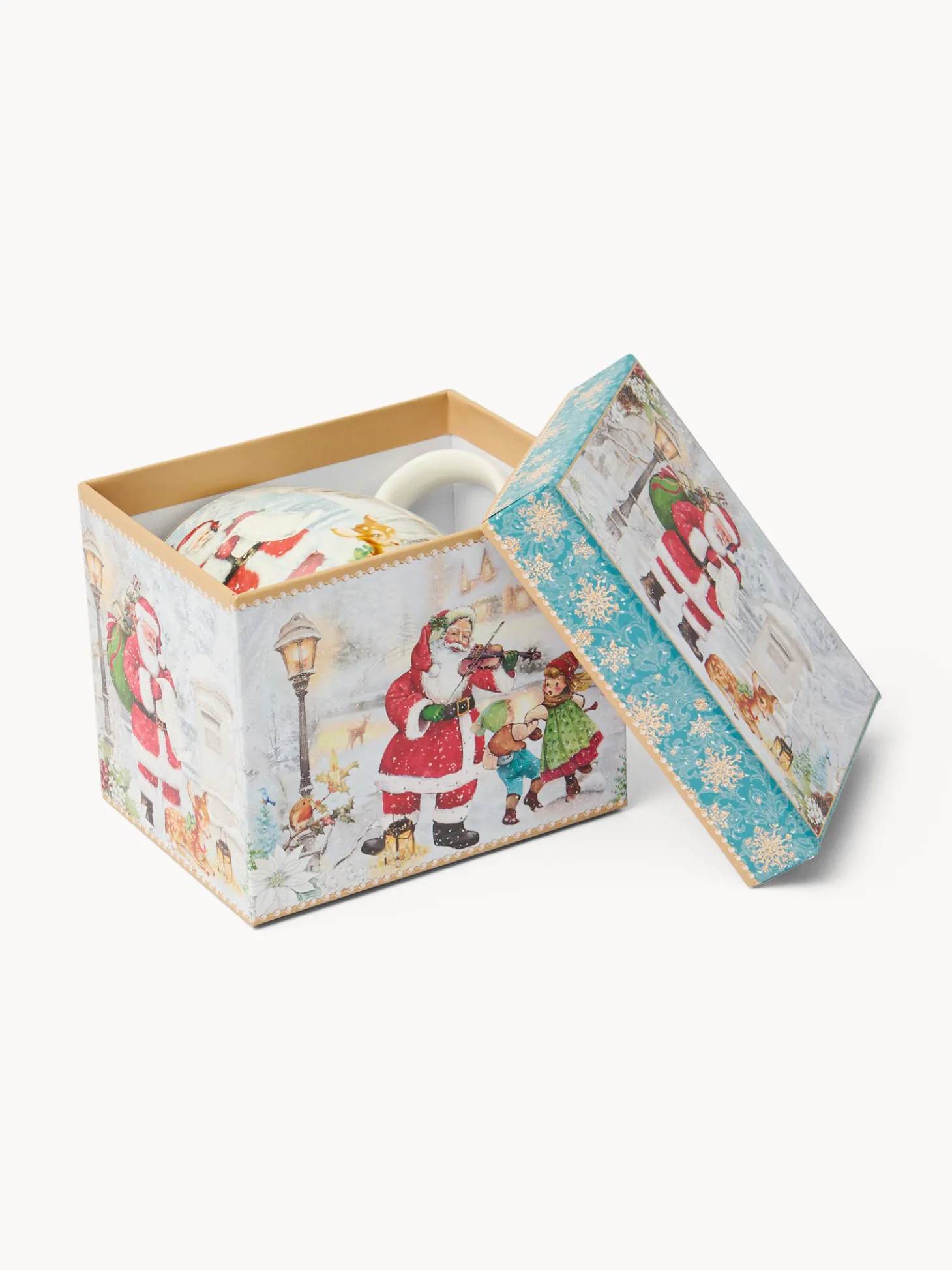 Mug in new bone china Babbo Natale vintage