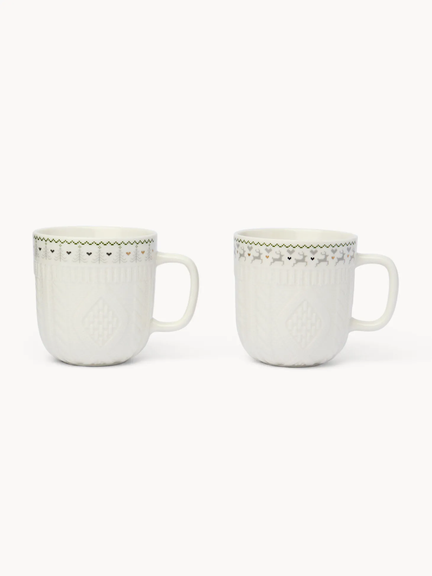Mug in new bone china decoro crochet