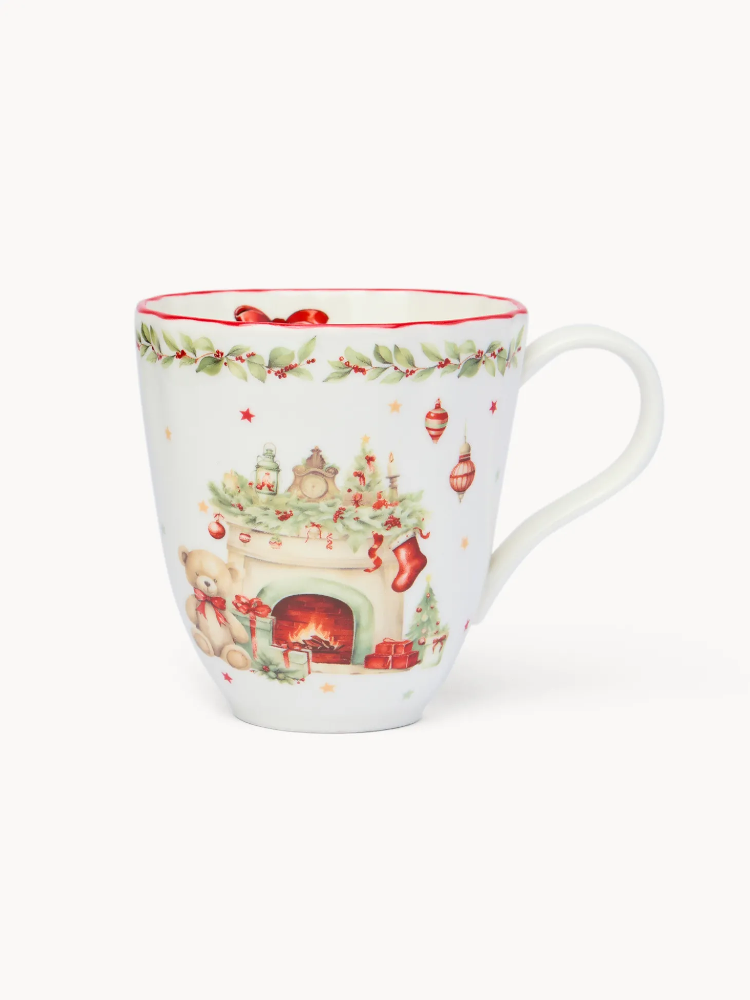 Mug in porcellana Natale vintage