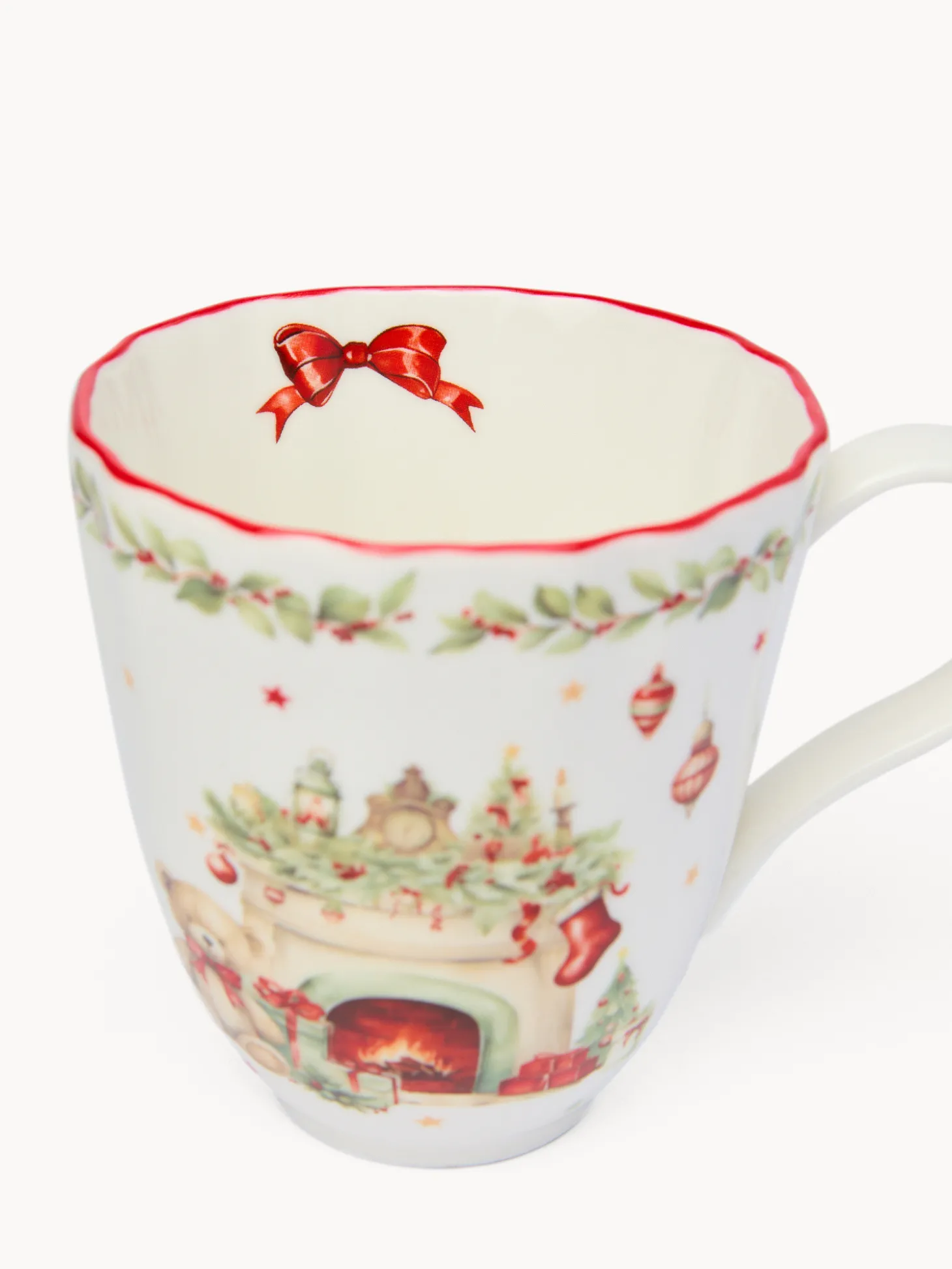 Mug in porcellana Natale vintage