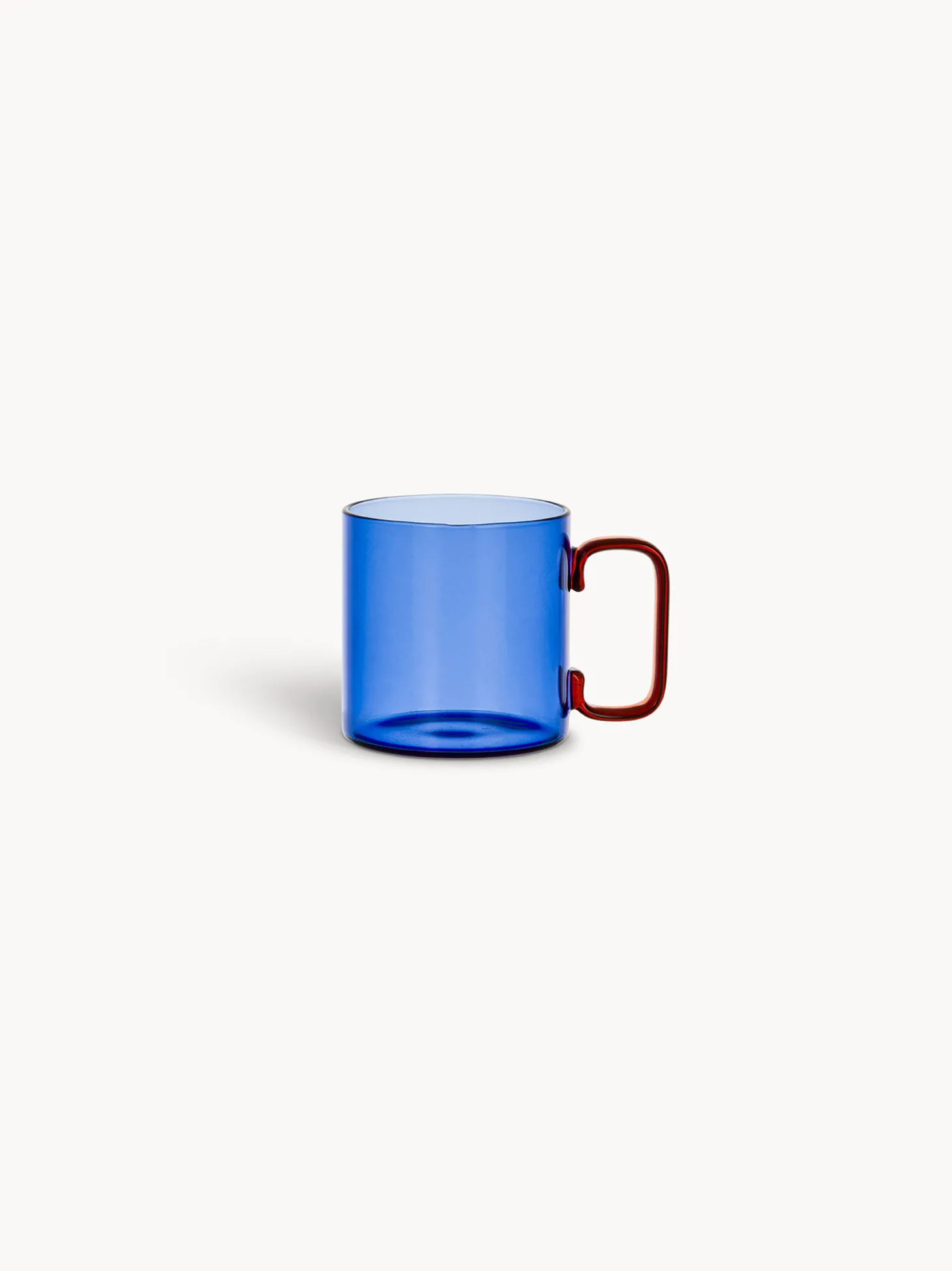 Mug in vetro bicolore