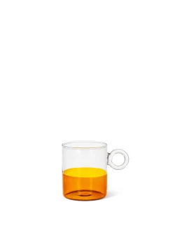 Mug vetro borosilicato ambra