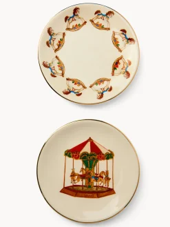Piattini pane in stoneware decorato