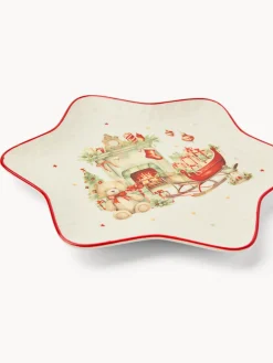 Piattino stella in porcellana Natale vintage
