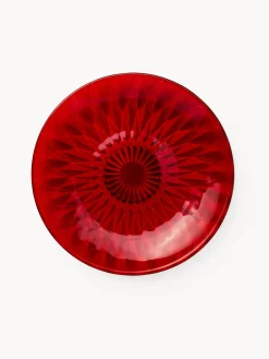Piatto da portata in vetro spruzzato stampato
