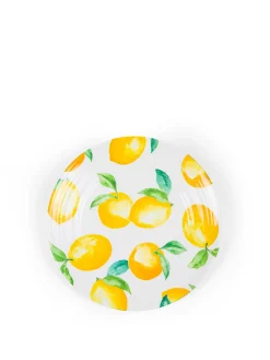 Piatto frutta melammina motivo limoni