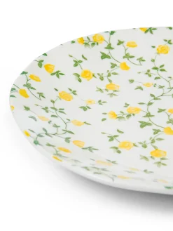 Piatto pane porcellana motivo fiorellino