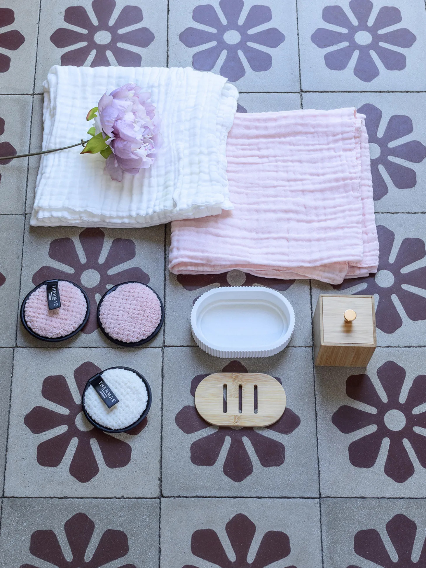 Porta sapone in poliresina rigato