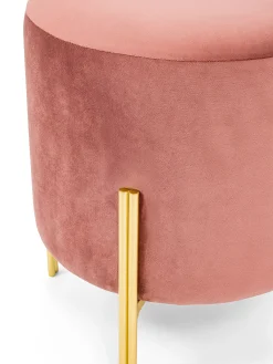 Pouf Pink in velluto