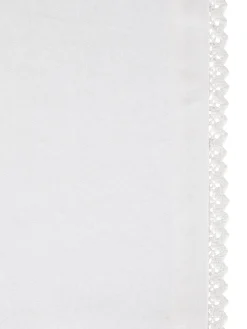 Runner twill di cotone con ricamo