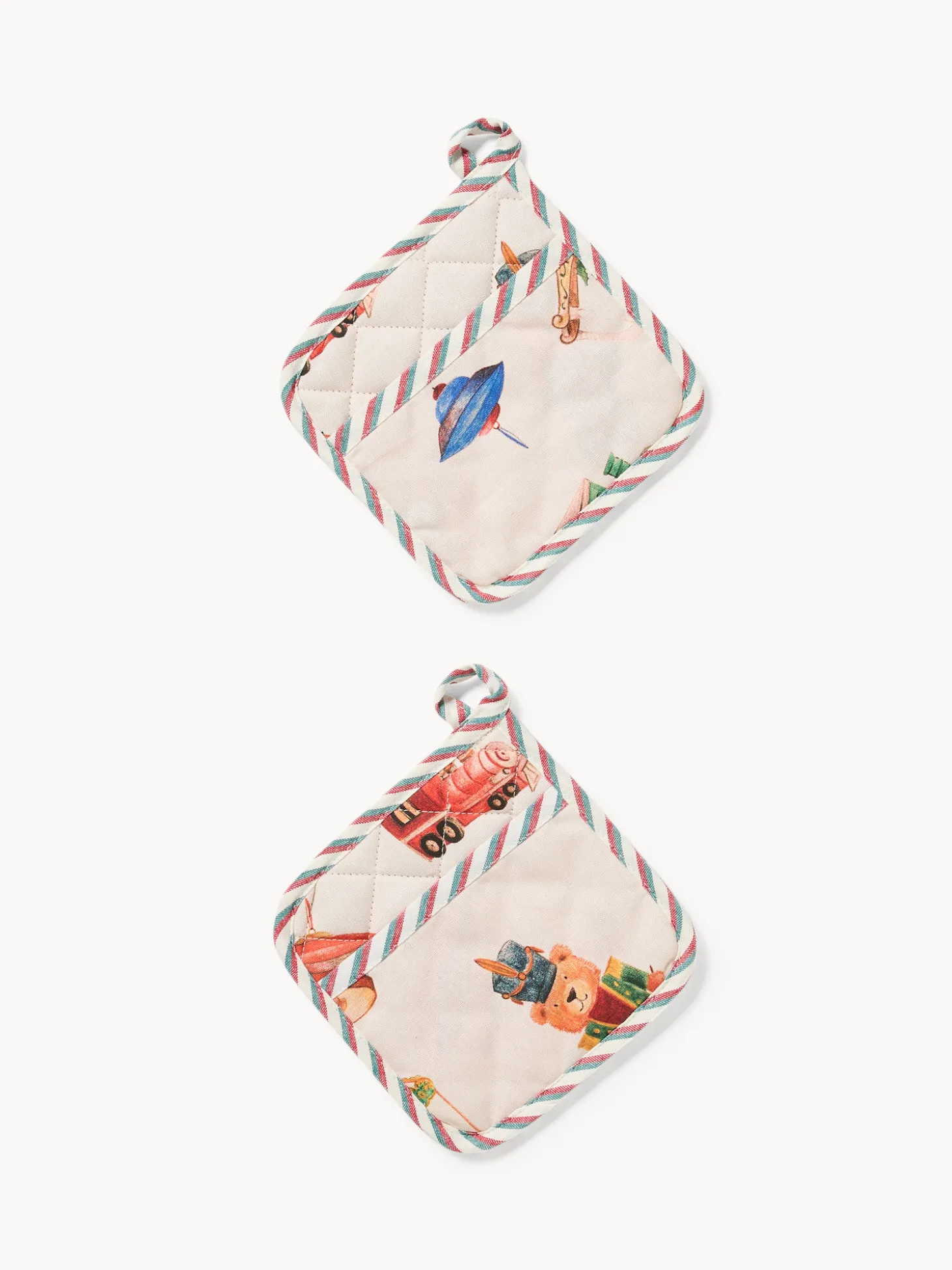 Scatola di latta regalo con set di 2 presine