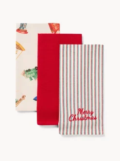 Scatola regalo con set di 3 strofinacci
