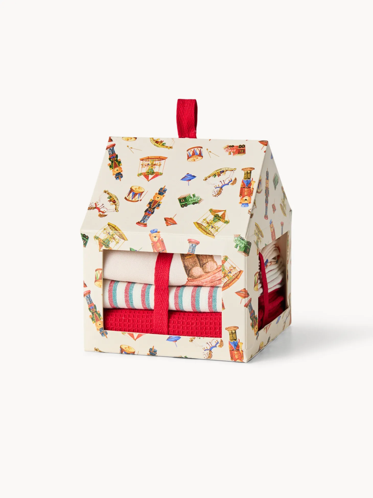 Scatola regalo con set di 3 strofinacci