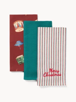 Scatola regalo con set di 3 strofinacci