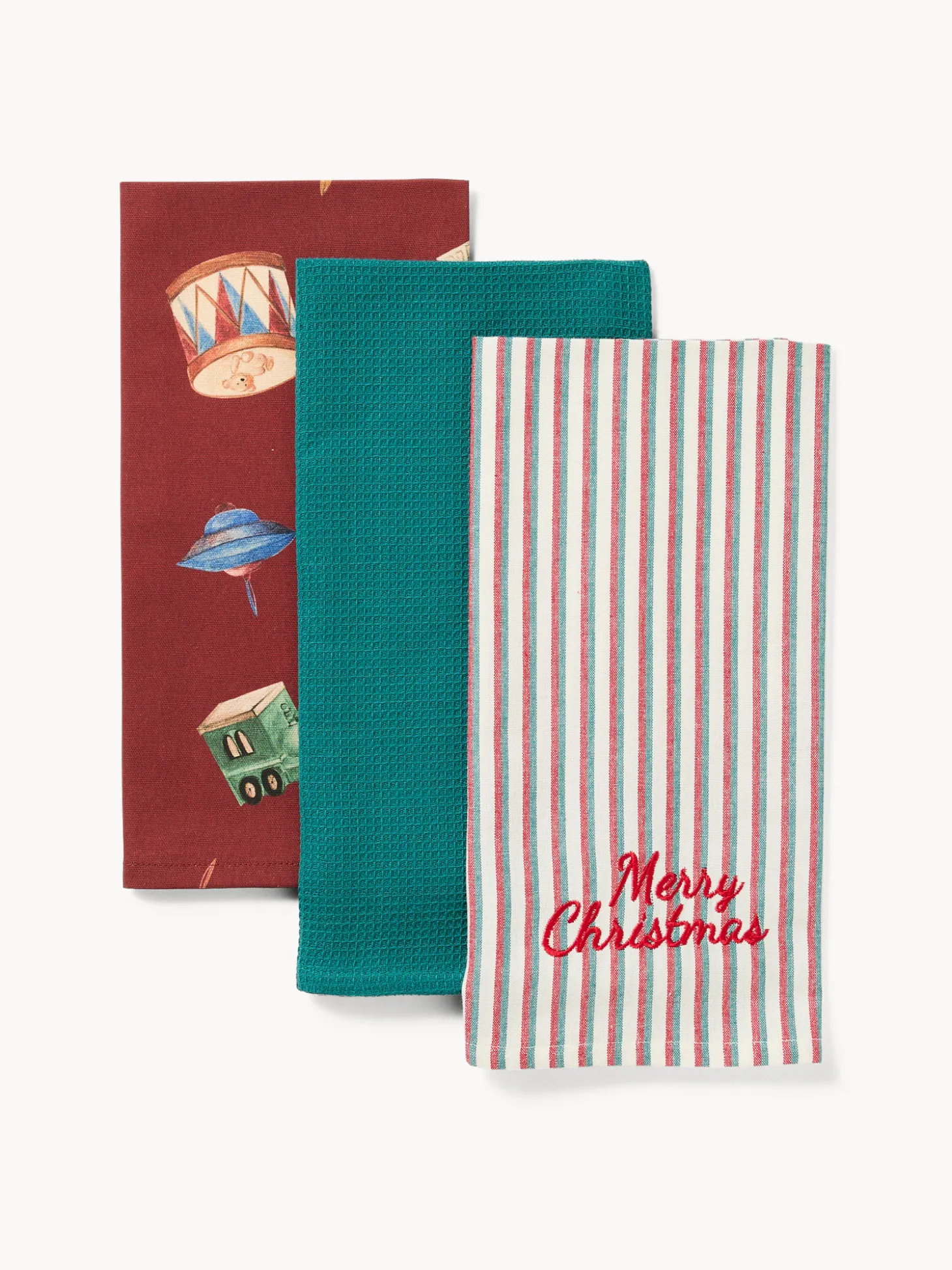 Scatola regalo con set di 3 strofinacci