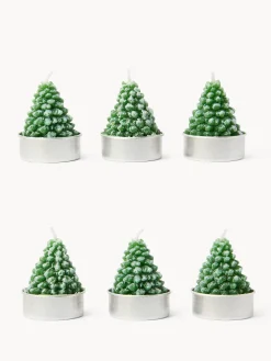 Set 6 candeline ad albero di Natale