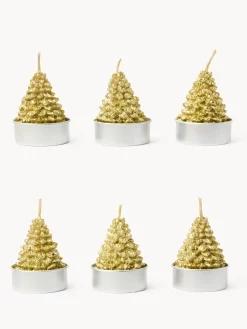 Set 6 candeline ad albero di Natale