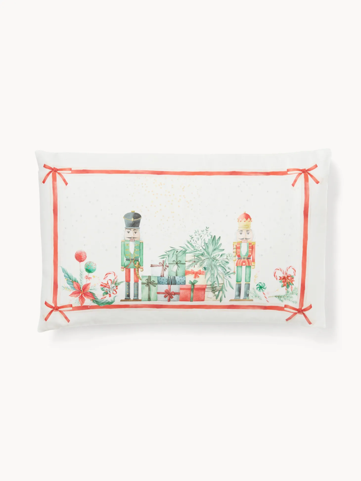 Set 2 federe in cotone stampa natalizia by Tessiture Randi