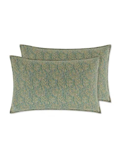 Set 2 federe percalle di cotone stampato Special Capsule SOCIETY Made in Italy per Coincasa