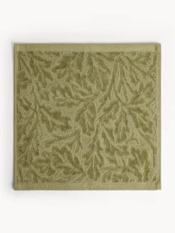 Set 2 lavette in cotone velour motivo in rilievo