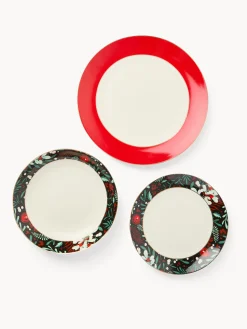 Set 18 piatti new bone china decoro fiori