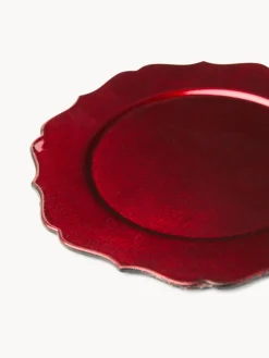 Set 4 sottobicchieri bordo ondulato