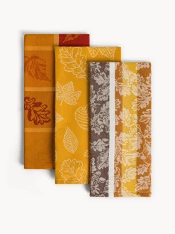 Set 3 strofinacci in puro cotone jacquard