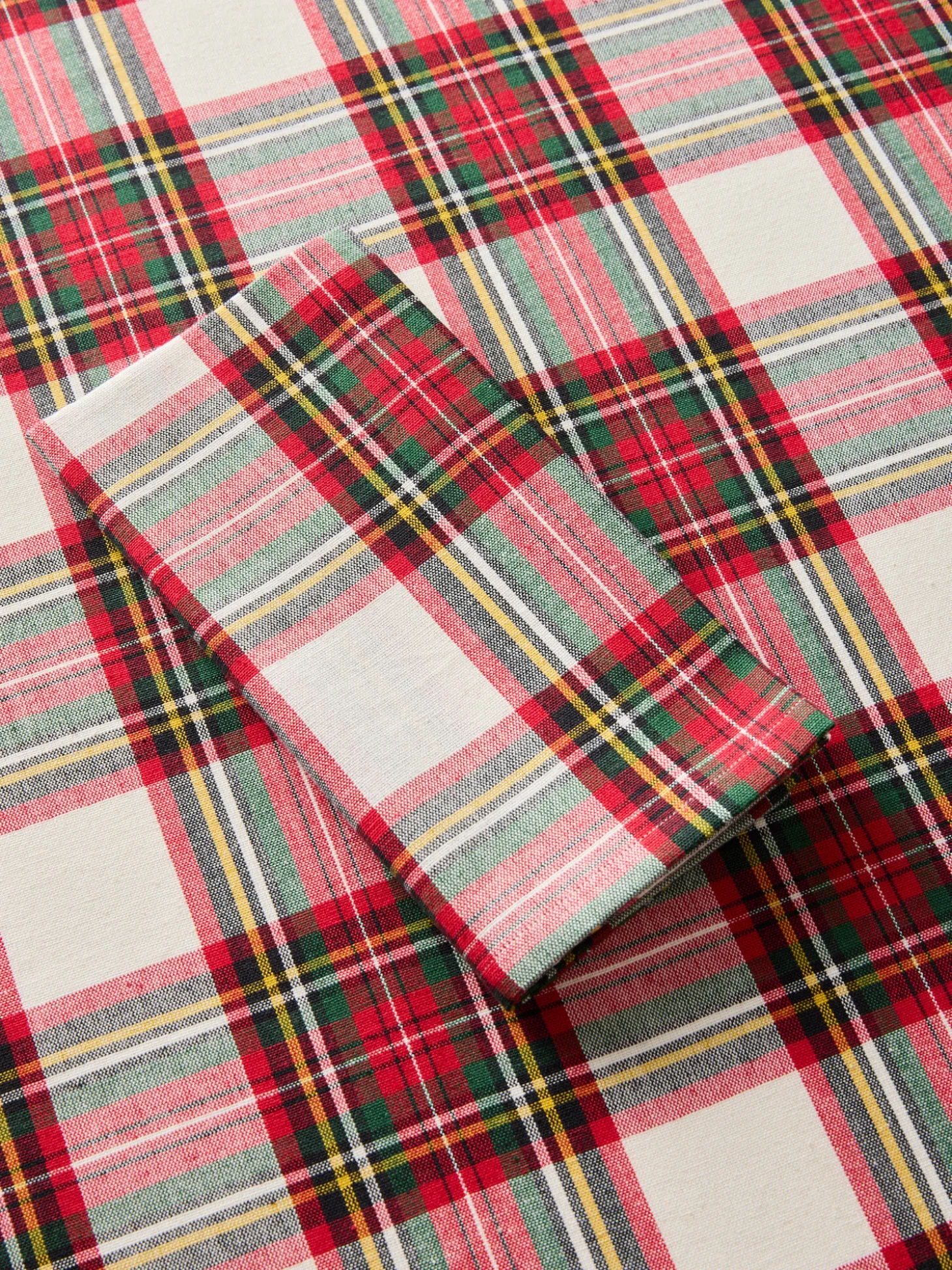 Set 2 tovaglioli tartan in puro cotone tinto filo