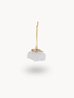 Set di 4 decorazioni per albero in vetro a forma di pacchetto regalo