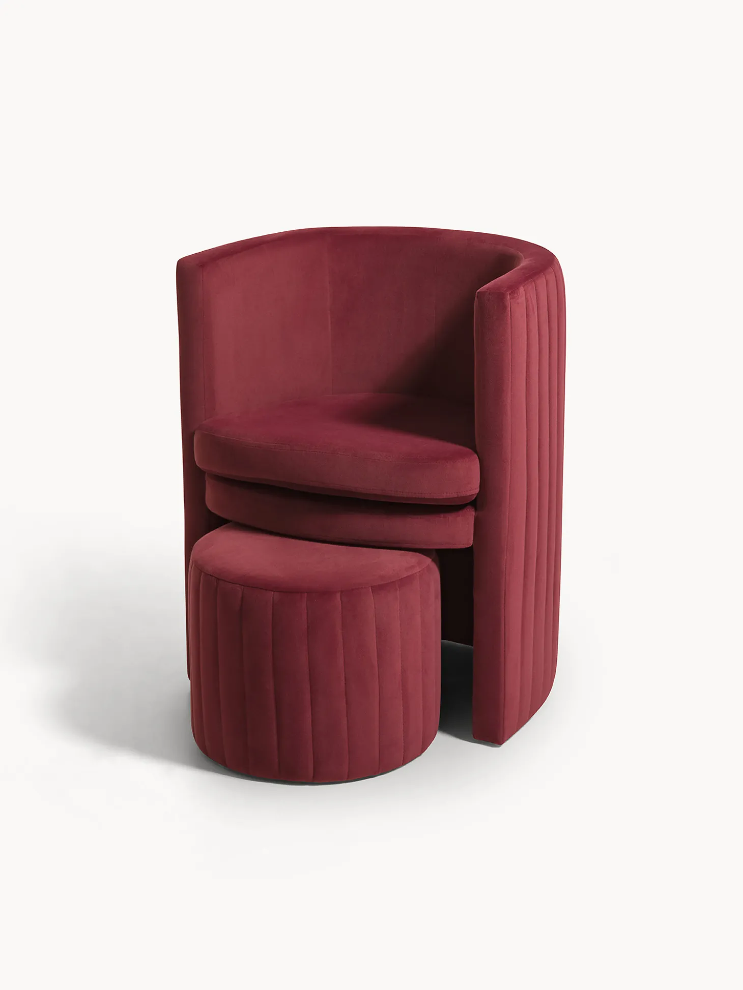 Set poltrona e pouf Round