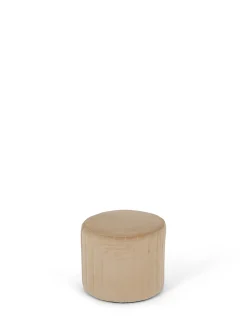 Set poltrona e sgabello in velluto Round