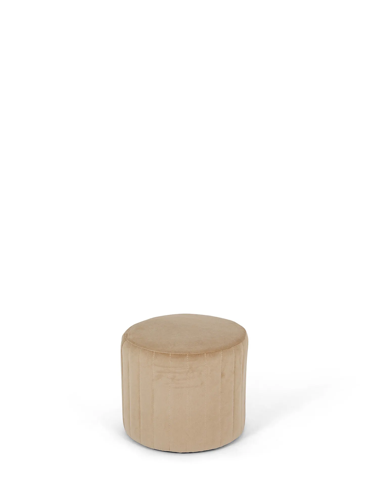 Set poltrona e sgabello in velluto Round