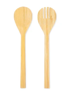 Set posate insalata bamboo