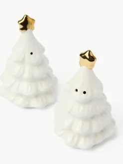 Set sale e pepe in ceramica ad alberello