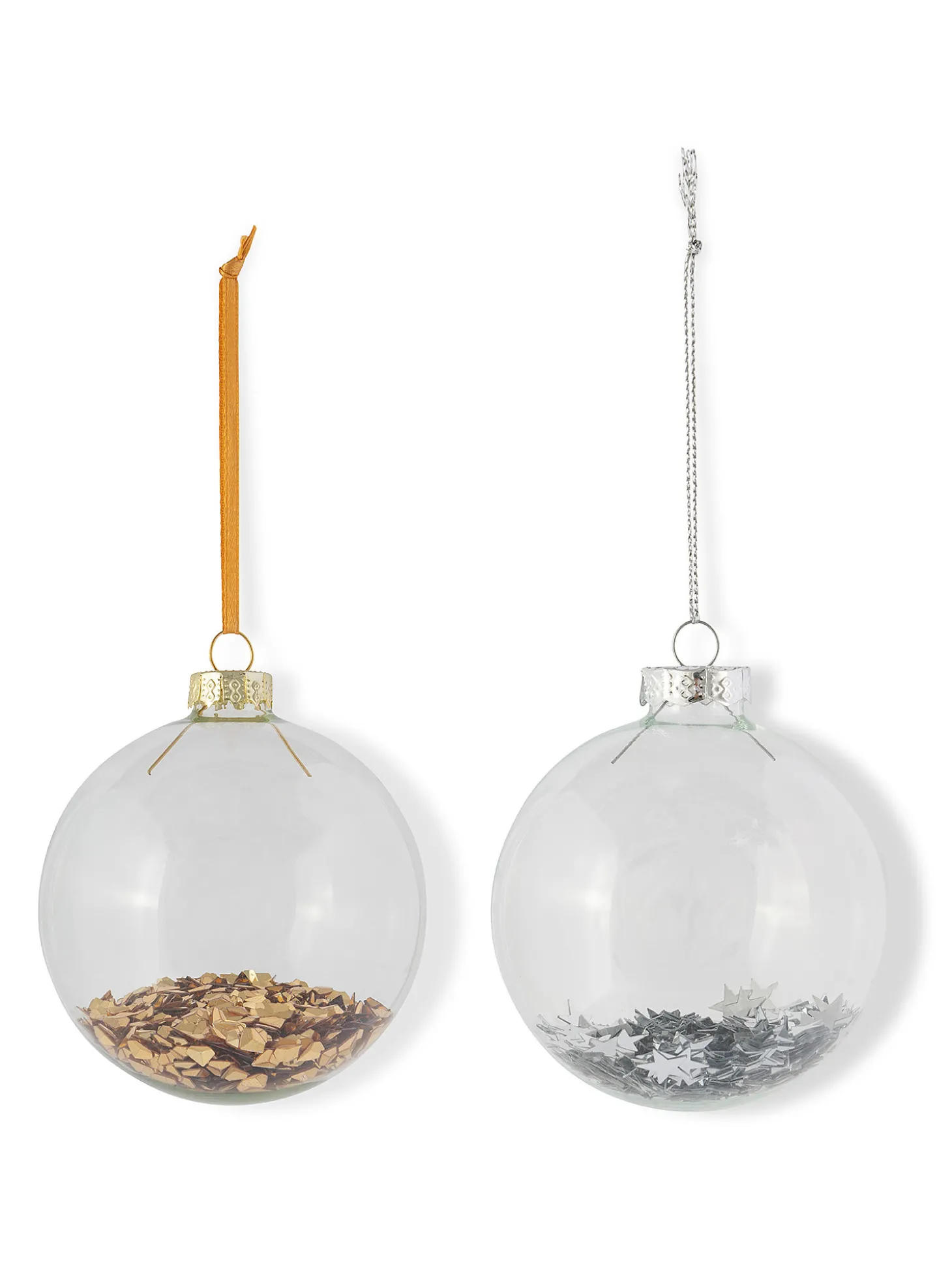 Sfera in vetro decorata a mano
