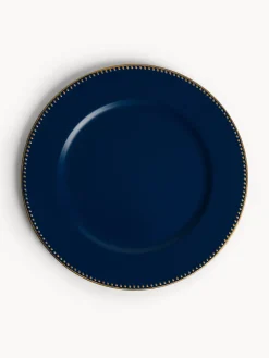 Sottopiatto in plastica con filo oro
