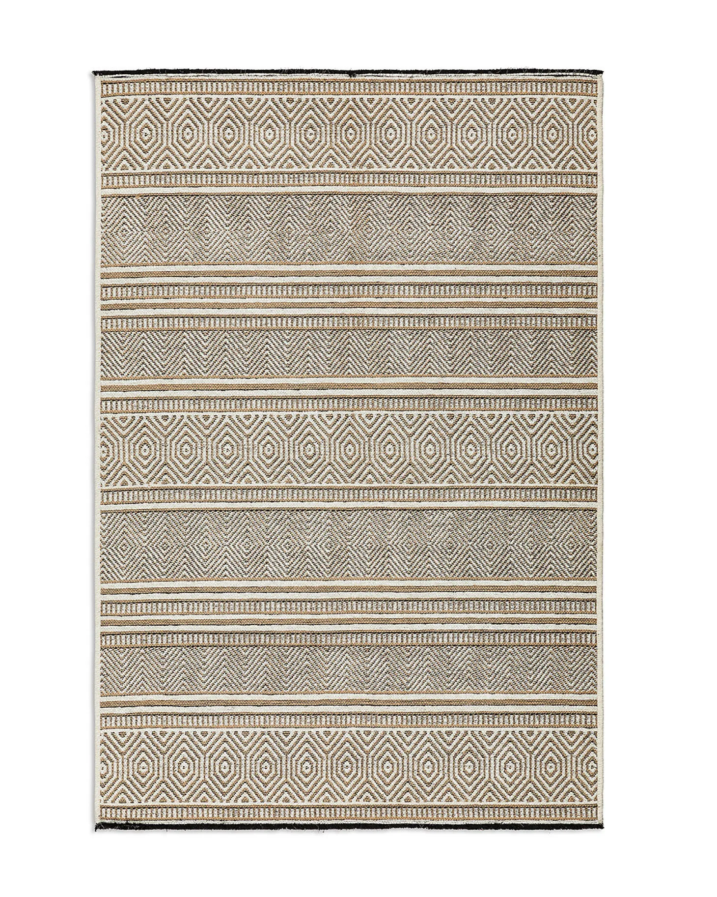 Tappeto in misto cotone motivo geometrico