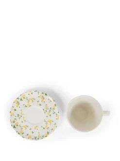Tazza caffè porcellana motivo fiorellino