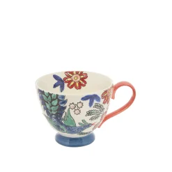 Tazza da colazione stoneware dipinta a mano
