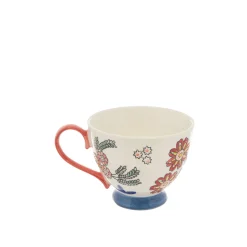 Tazza da colazione stoneware dipinta a mano