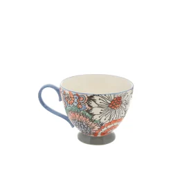 Tazza da colazione stoneware dipinta a mano